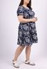 Picture of CURVY GIRL GREAT FITTING PRINTED FLARED DRESS